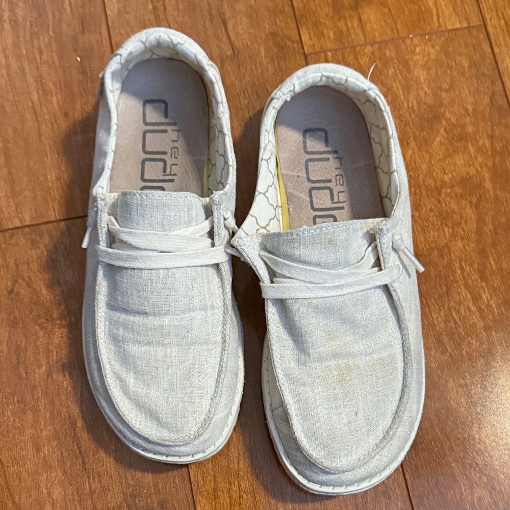 Hey Dude Women's Slip-On Casual Shoes in Light Beige